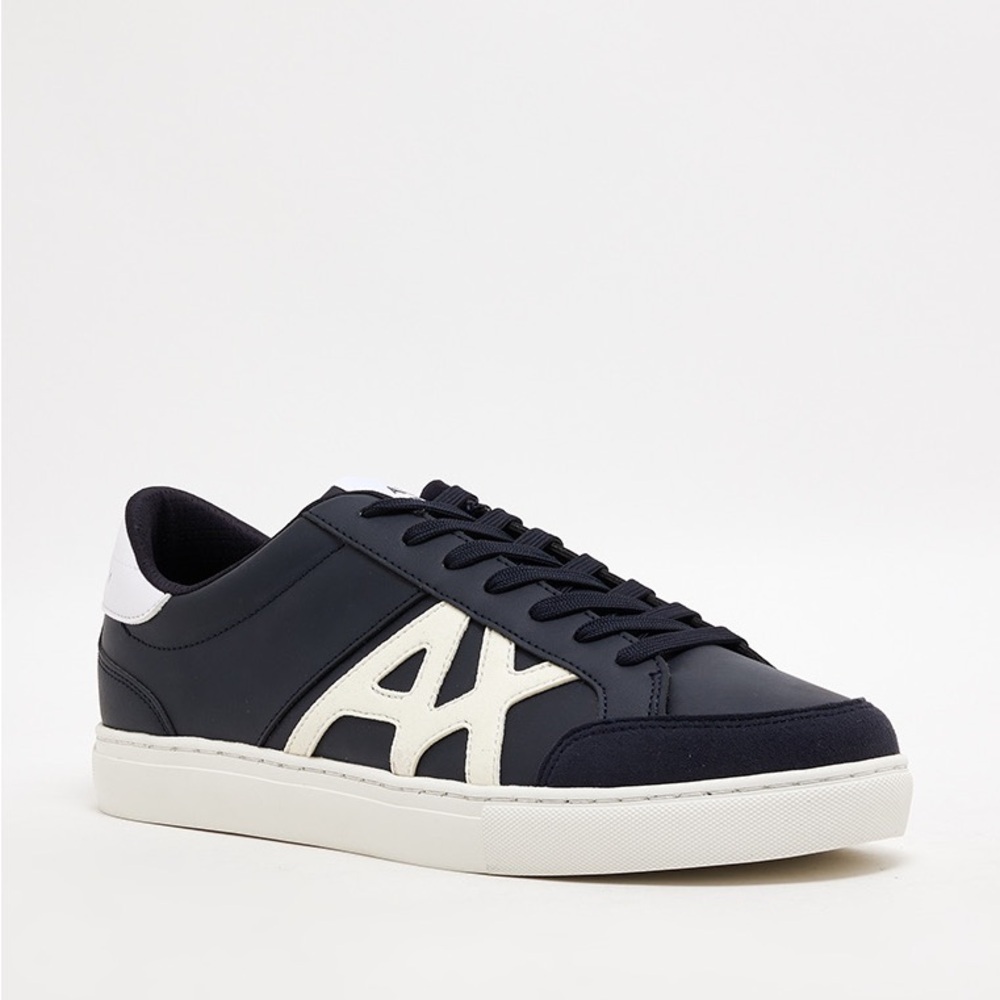 ARMANI EXCHANGE Logo Detail Lace Up Sneakers Size 12